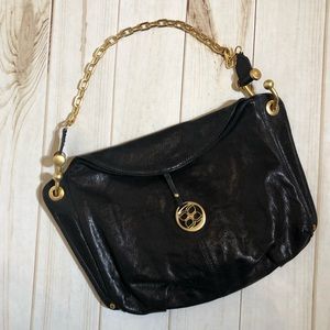 BCBG MAXAZRIA Black Leather Handbag